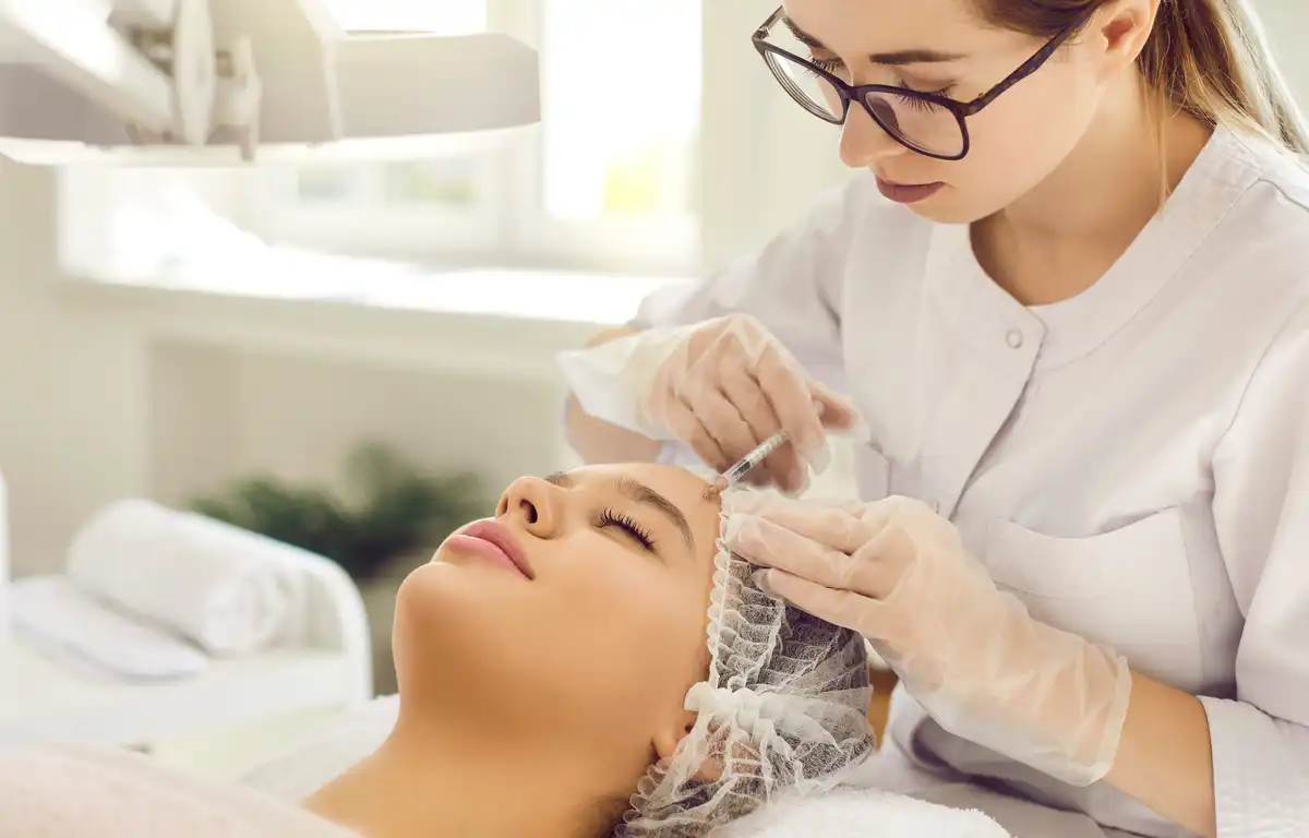 A woman with naturally restored facial volume after Sculptra collagen-stimulating treatment for a youthful appearance